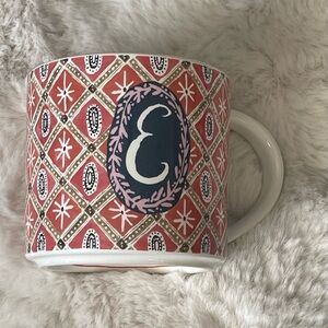 Anthropologie “E” mug GUC
